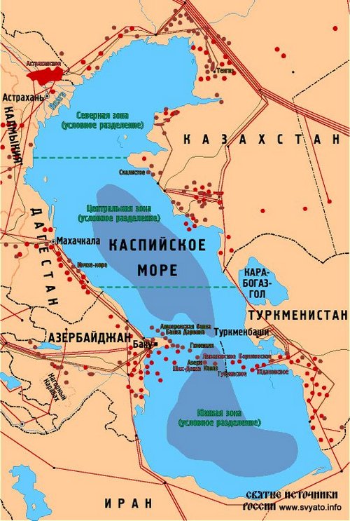 Каспийское озеро на карте